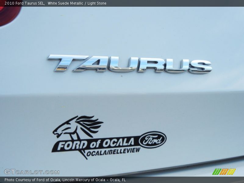 White Suede Metallic / Light Stone 2010 Ford Taurus SEL