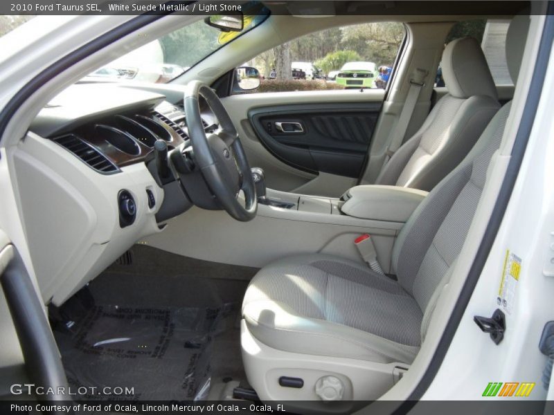White Suede Metallic / Light Stone 2010 Ford Taurus SEL
