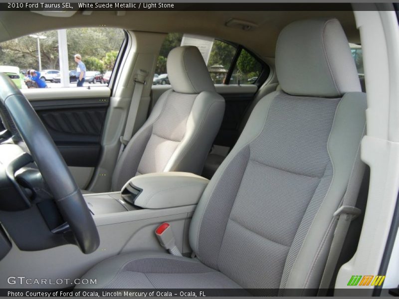 White Suede Metallic / Light Stone 2010 Ford Taurus SEL