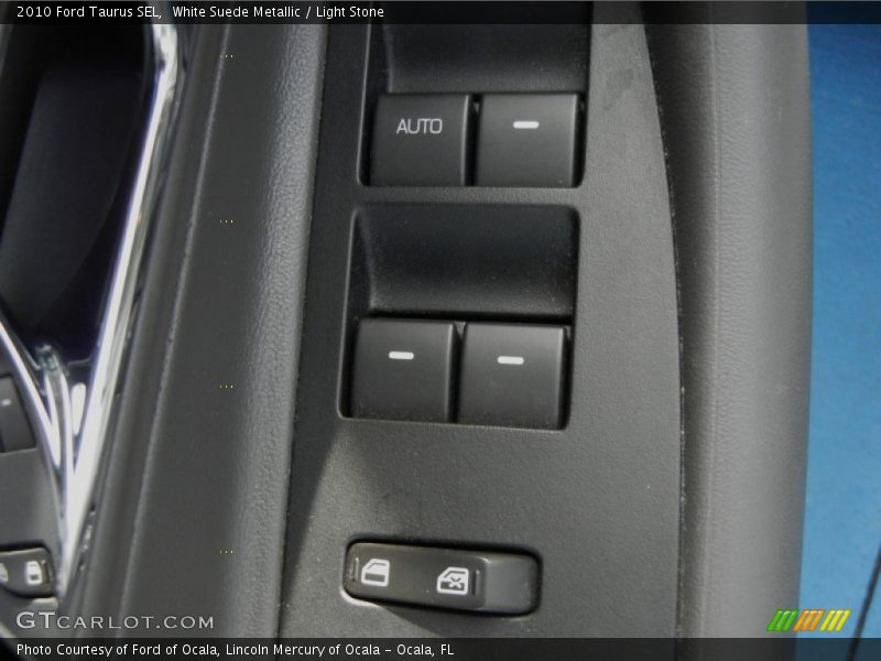 White Suede Metallic / Light Stone 2010 Ford Taurus SEL