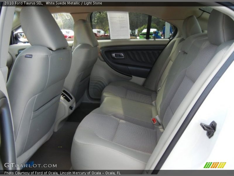 White Suede Metallic / Light Stone 2010 Ford Taurus SEL