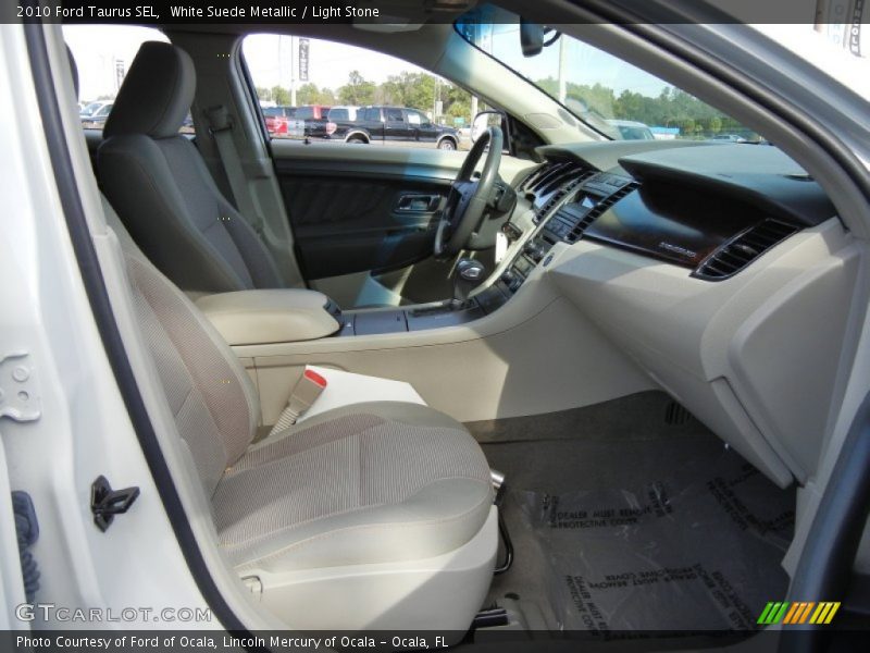 White Suede Metallic / Light Stone 2010 Ford Taurus SEL