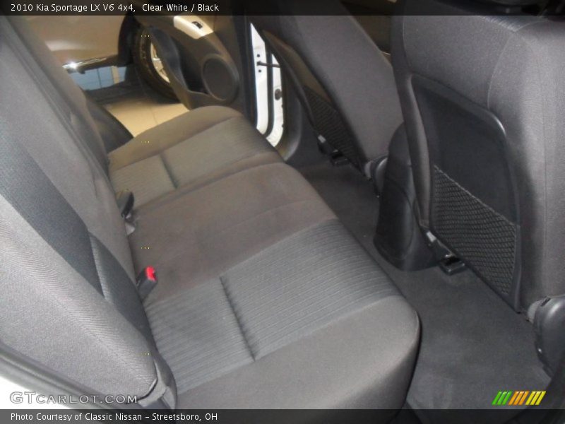 Clear White / Black 2010 Kia Sportage LX V6 4x4