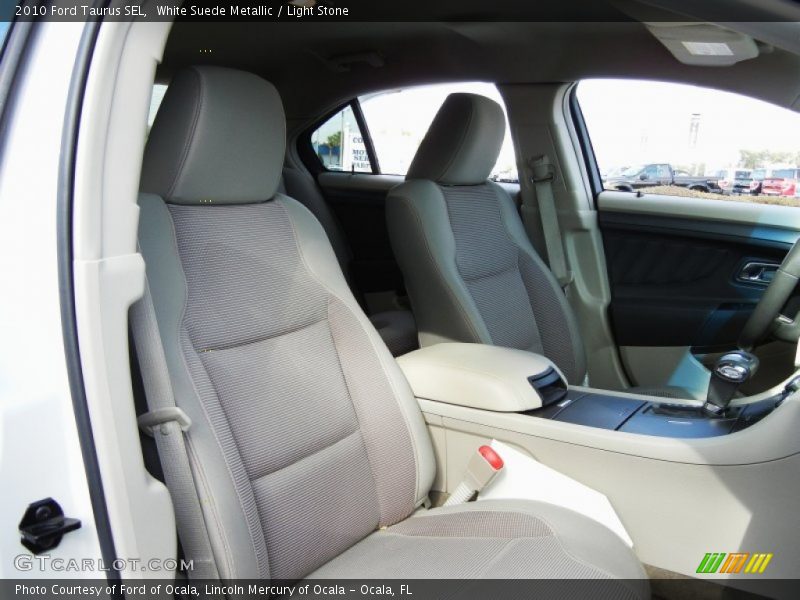 White Suede Metallic / Light Stone 2010 Ford Taurus SEL