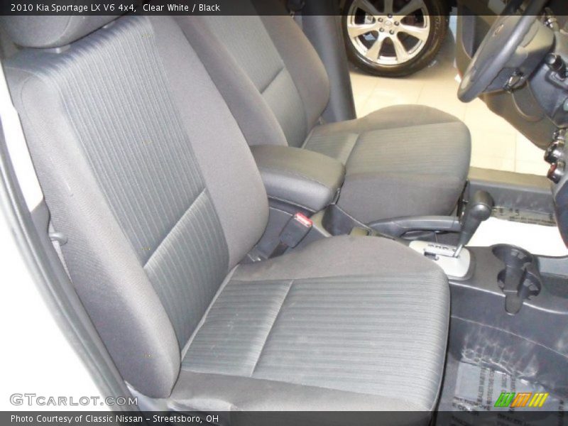 Clear White / Black 2010 Kia Sportage LX V6 4x4