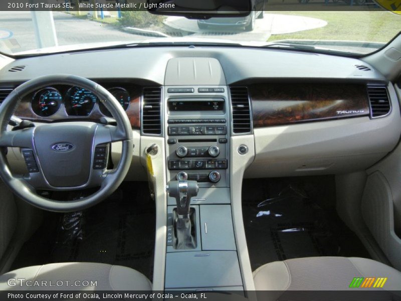 White Suede Metallic / Light Stone 2010 Ford Taurus SEL