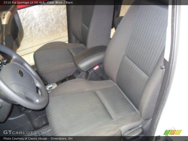 Clear White / Black 2010 Kia Sportage LX V6 4x4