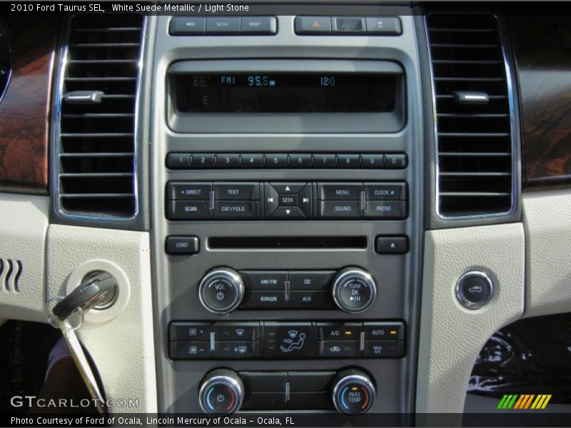 White Suede Metallic / Light Stone 2010 Ford Taurus SEL