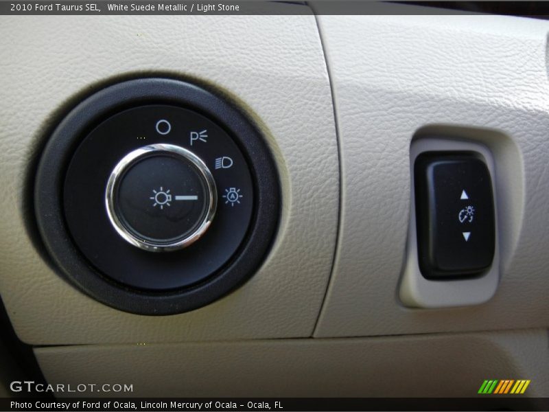 White Suede Metallic / Light Stone 2010 Ford Taurus SEL