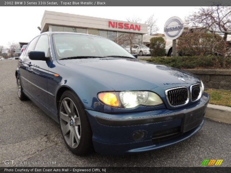 Topaz Blue Metallic / Black 2002 BMW 3 Series 330i Sedan