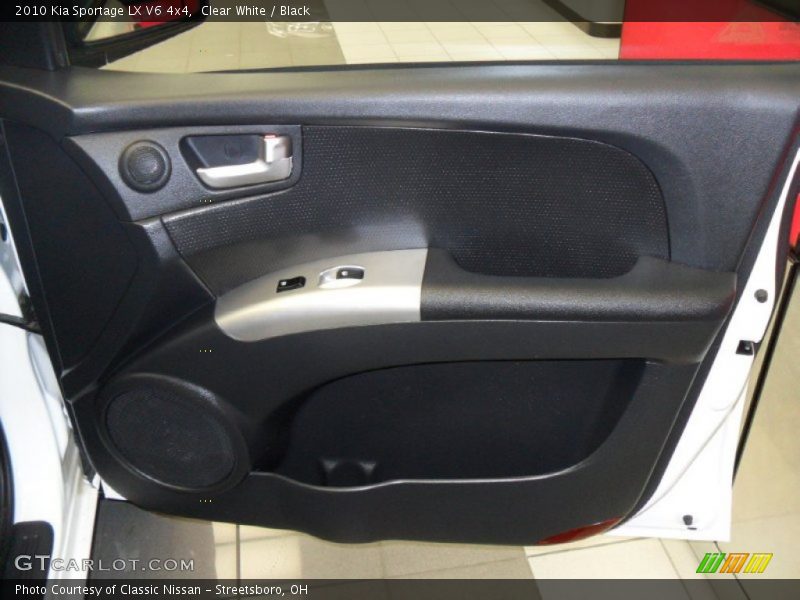 Clear White / Black 2010 Kia Sportage LX V6 4x4