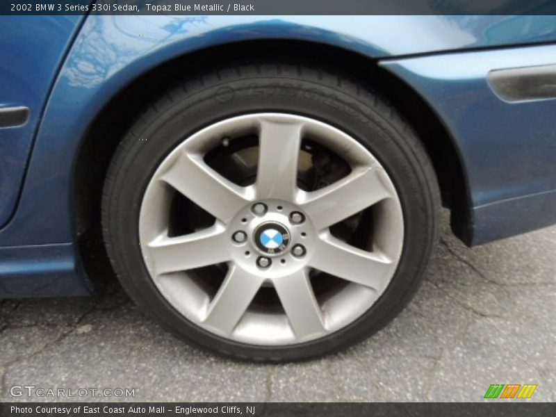 Topaz Blue Metallic / Black 2002 BMW 3 Series 330i Sedan