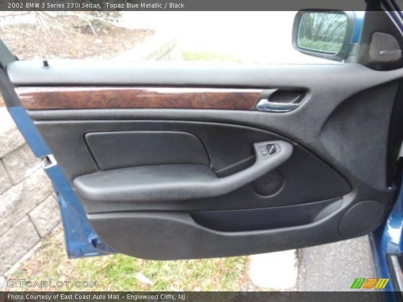 Topaz Blue Metallic / Black 2002 BMW 3 Series 330i Sedan