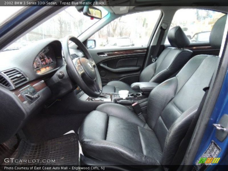 Topaz Blue Metallic / Black 2002 BMW 3 Series 330i Sedan
