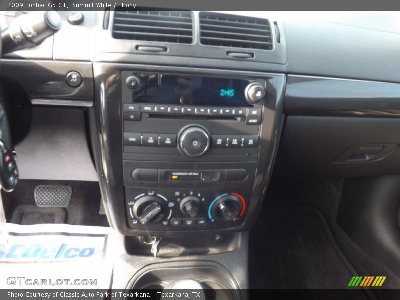 Summit White / Ebony 2009 Pontiac G5 GT