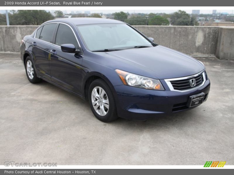 Royal Blue Pearl / Ivory 2009 Honda Accord LX-P Sedan