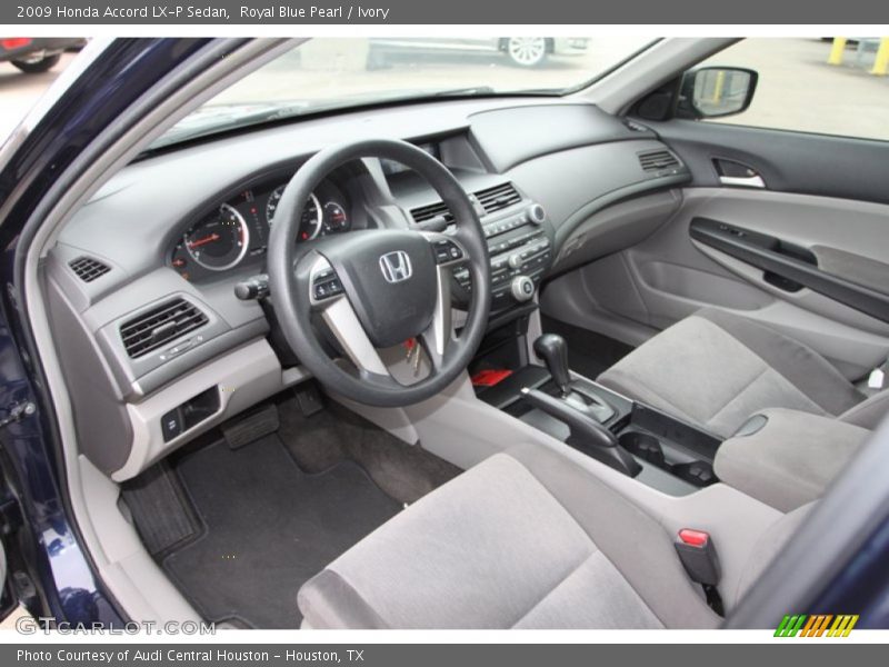 Royal Blue Pearl / Ivory 2009 Honda Accord LX-P Sedan