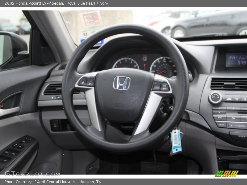 Royal Blue Pearl / Ivory 2009 Honda Accord LX-P Sedan