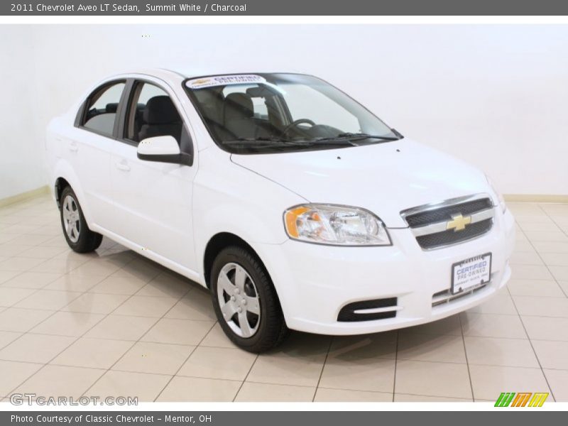 Summit White / Charcoal 2011 Chevrolet Aveo LT Sedan