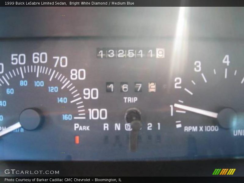 Bright White Diamond / Medium Blue 1999 Buick LeSabre Limited Sedan