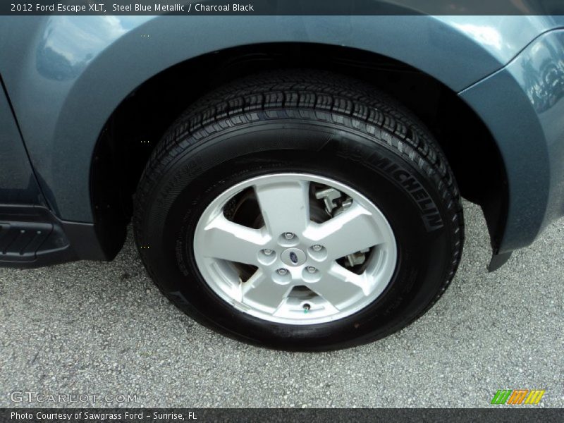 Steel Blue Metallic / Charcoal Black 2012 Ford Escape XLT