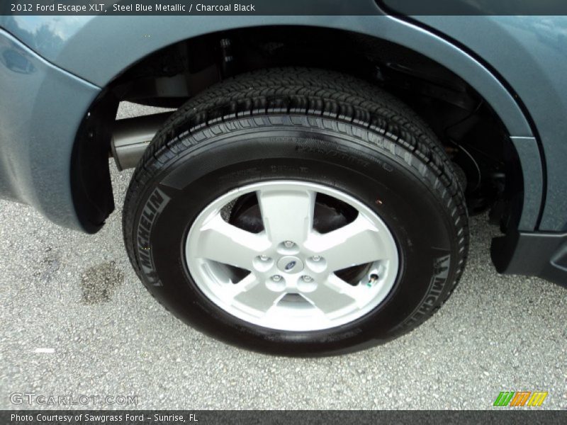 Steel Blue Metallic / Charcoal Black 2012 Ford Escape XLT