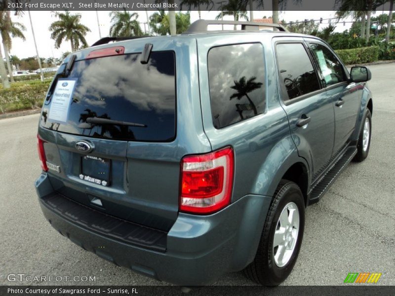 Steel Blue Metallic / Charcoal Black 2012 Ford Escape XLT