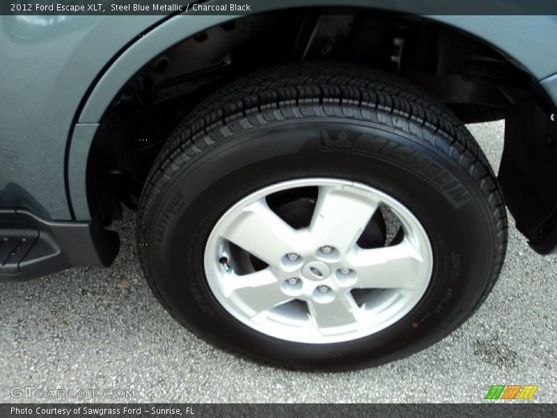 Steel Blue Metallic / Charcoal Black 2012 Ford Escape XLT