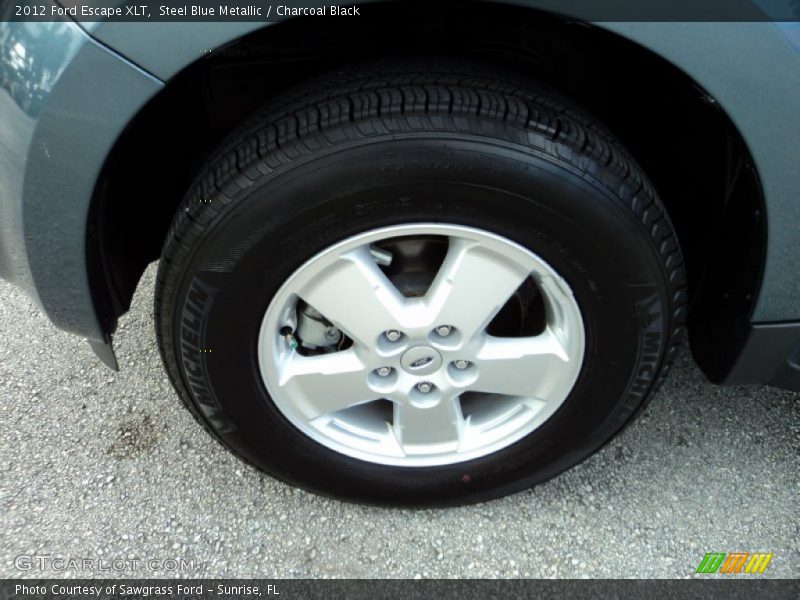 Steel Blue Metallic / Charcoal Black 2012 Ford Escape XLT