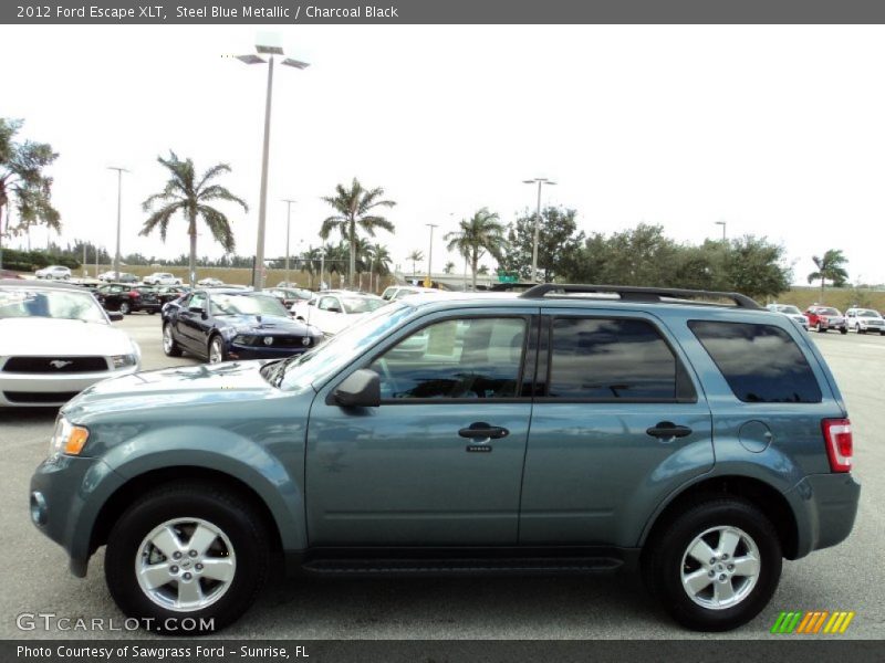 Steel Blue Metallic / Charcoal Black 2012 Ford Escape XLT