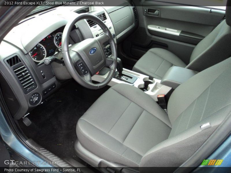 Steel Blue Metallic / Charcoal Black 2012 Ford Escape XLT