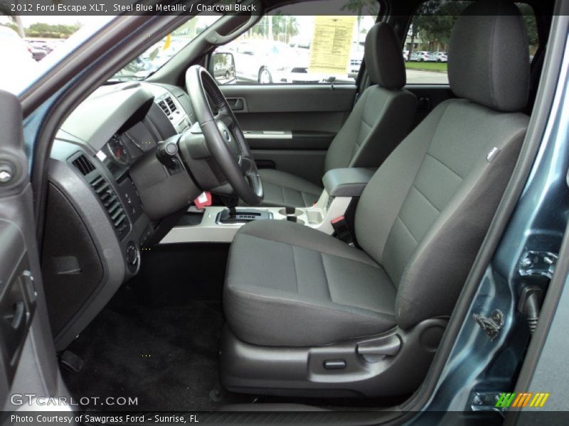 Steel Blue Metallic / Charcoal Black 2012 Ford Escape XLT