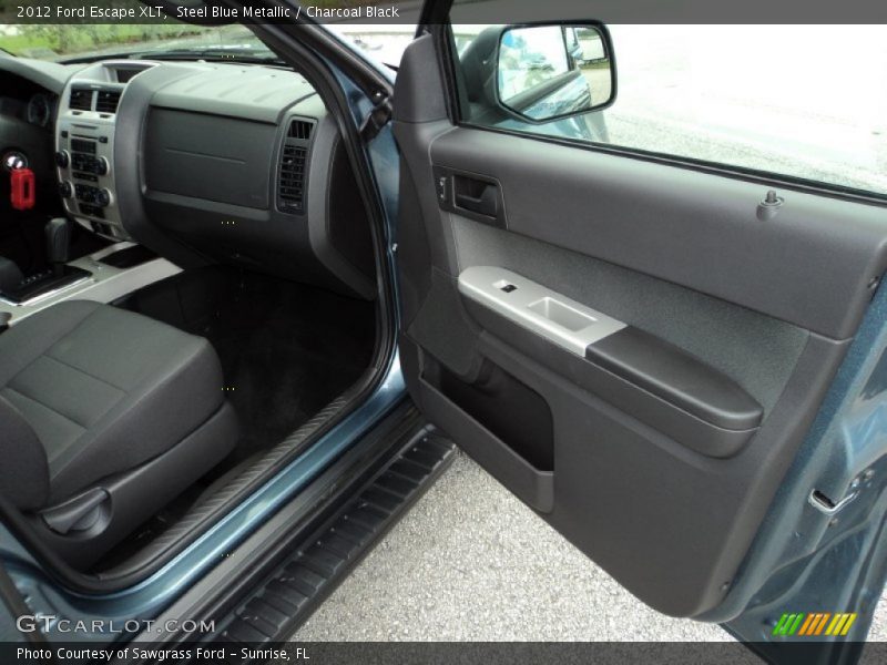 Steel Blue Metallic / Charcoal Black 2012 Ford Escape XLT