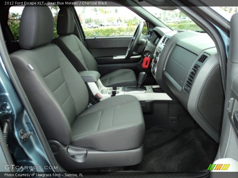 Steel Blue Metallic / Charcoal Black 2012 Ford Escape XLT