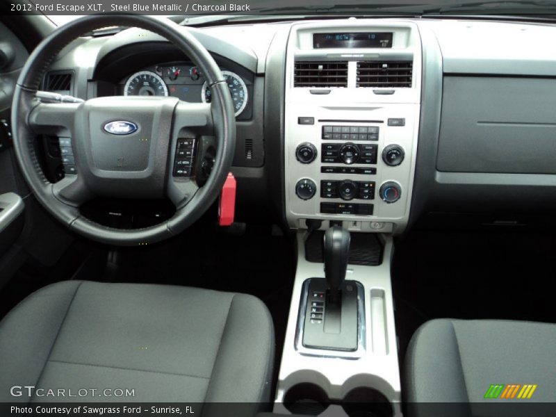 Steel Blue Metallic / Charcoal Black 2012 Ford Escape XLT