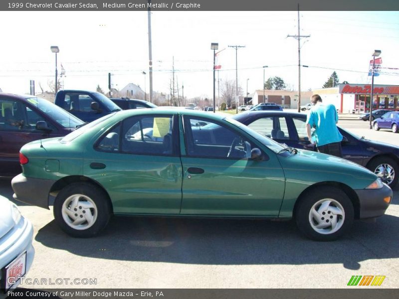 Medium Green Metallic / Graphite 1999 Chevrolet Cavalier Sedan