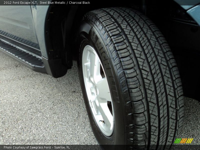 Steel Blue Metallic / Charcoal Black 2012 Ford Escape XLT