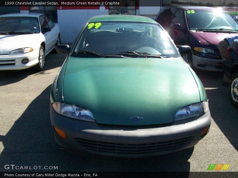 Medium Green Metallic / Graphite 1999 Chevrolet Cavalier Sedan