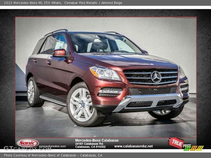 Cinnabar Red Metallic / Almond Beige 2013 Mercedes-Benz ML 350 4Matic