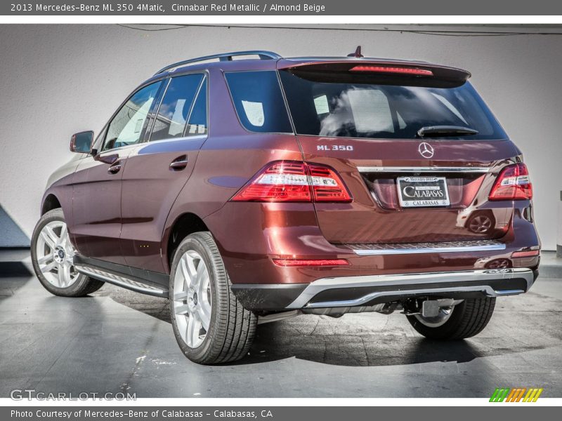 Cinnabar Red Metallic / Almond Beige 2013 Mercedes-Benz ML 350 4Matic