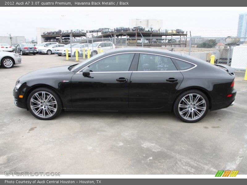 Havanna Black Metallic / Black 2012 Audi A7 3.0T quattro Premium