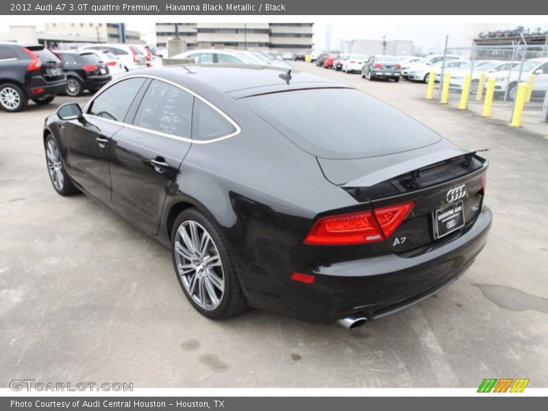 Havanna Black Metallic / Black 2012 Audi A7 3.0T quattro Premium