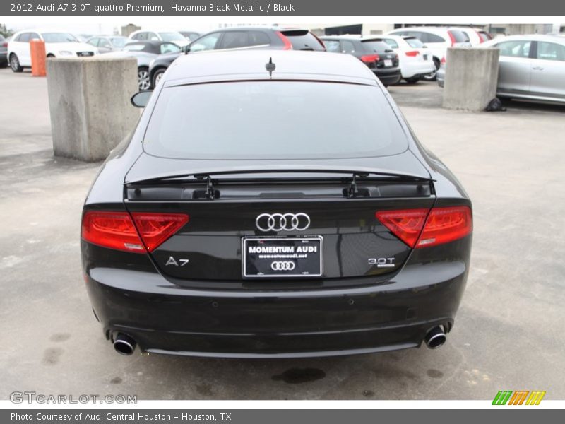Havanna Black Metallic / Black 2012 Audi A7 3.0T quattro Premium