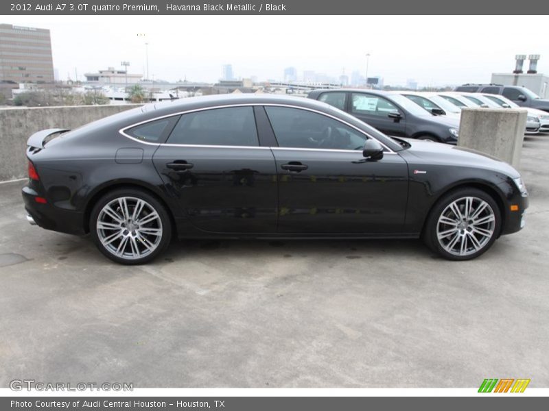 Havanna Black Metallic / Black 2012 Audi A7 3.0T quattro Premium