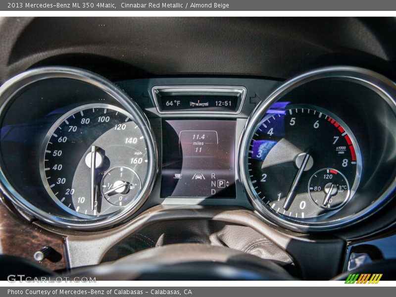  2013 ML 350 4Matic 350 4Matic Gauges