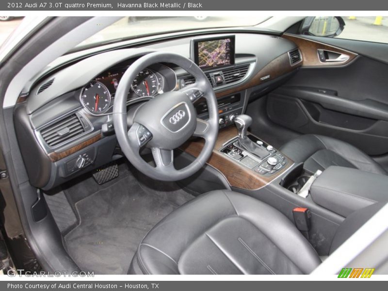 Havanna Black Metallic / Black 2012 Audi A7 3.0T quattro Premium