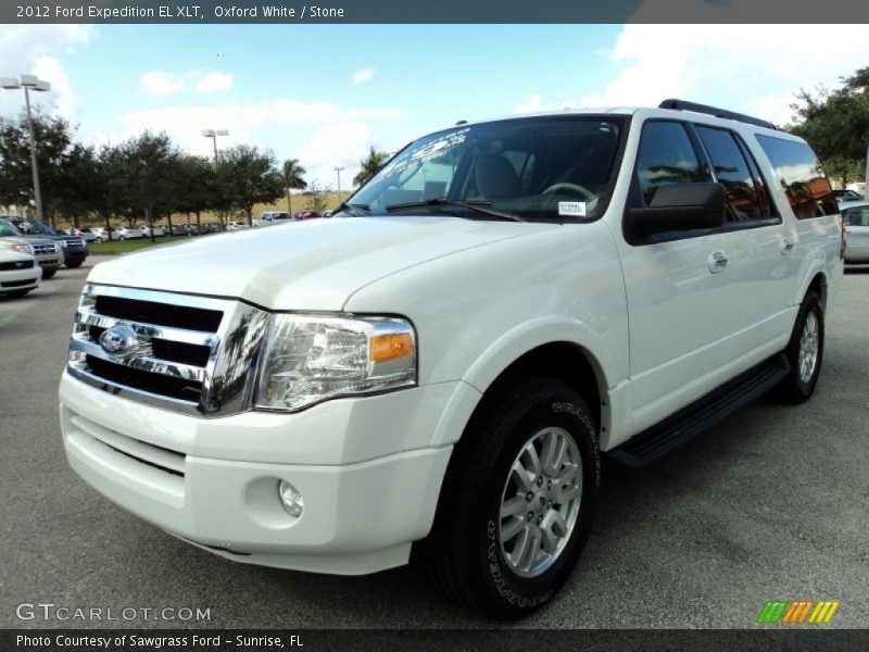 Oxford White / Stone 2012 Ford Expedition EL XLT