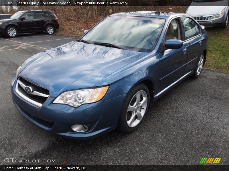 Newport Blue Pearl / Warm Ivory 2009 Subaru Legacy 2.5i Limited Sedan