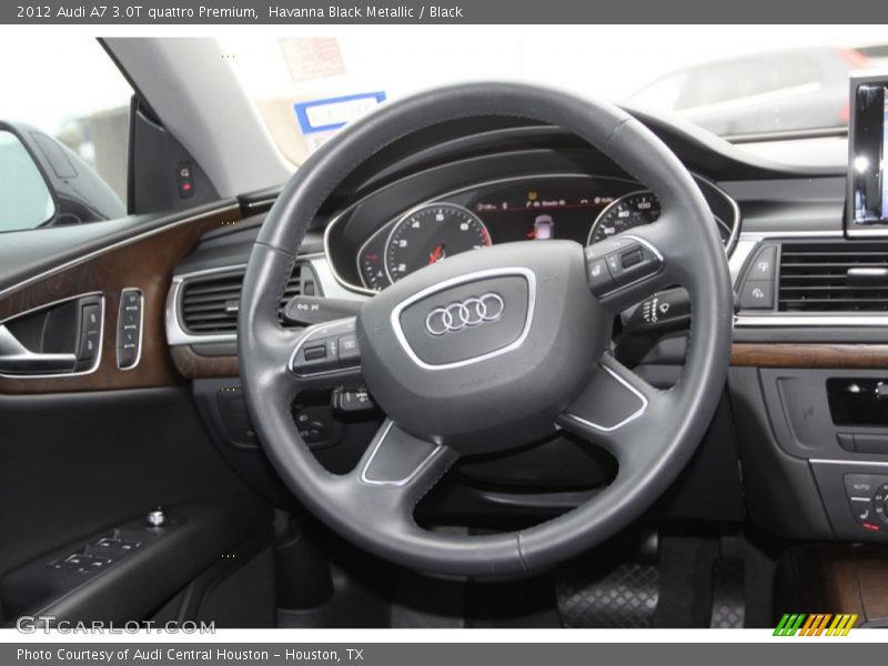 Havanna Black Metallic / Black 2012 Audi A7 3.0T quattro Premium
