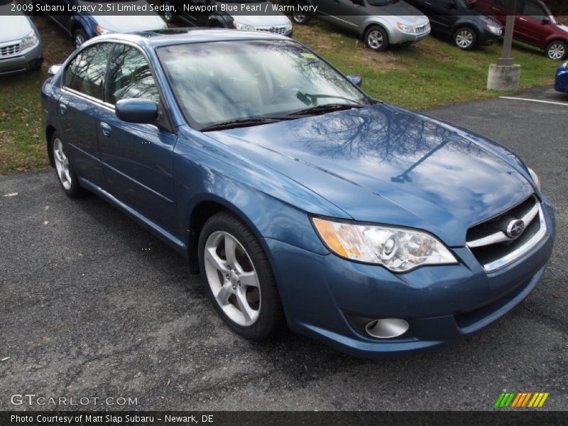 Newport Blue Pearl / Warm Ivory 2009 Subaru Legacy 2.5i Limited Sedan